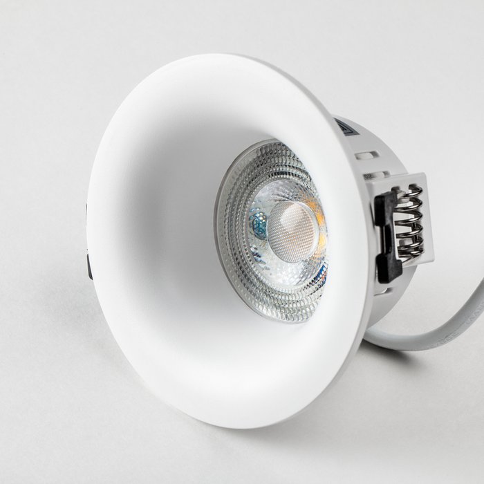 Рамка (светильник) PVC д/LED-модулей 941хх и LED-ламп D50мм LEVIGO ROUND БЕЛЫЙ - купить Встраиваемые споты по цене 499.0 Рамка (светильник) PVC д/LED-модулей 941хх и LED-ламп D50мм LEVIGO ROUND БЕЛЫЙ - купить Встраиваемые споты по цене 499.0