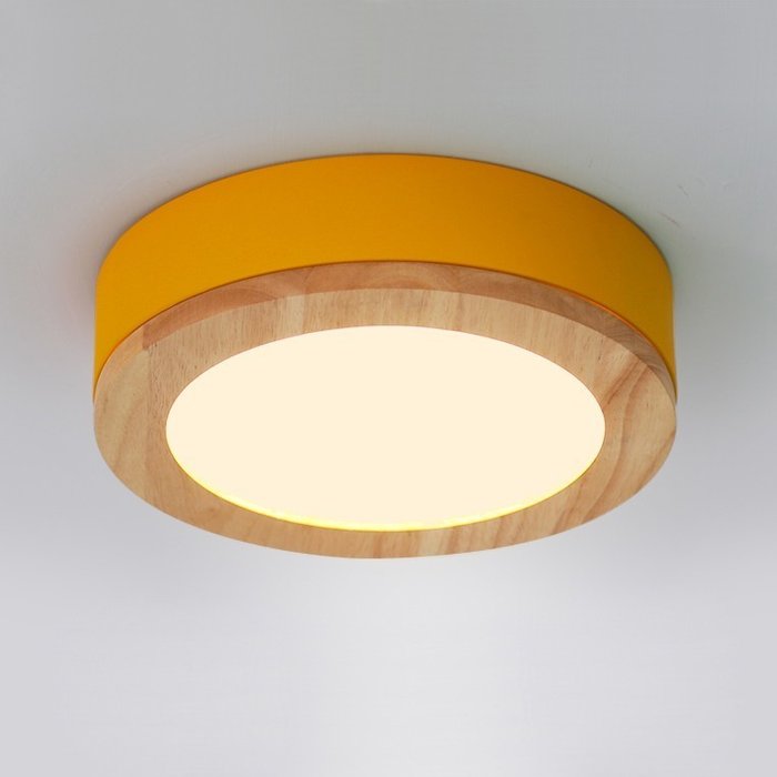 Потолочный светильник Wudda желто-бежевого цвета