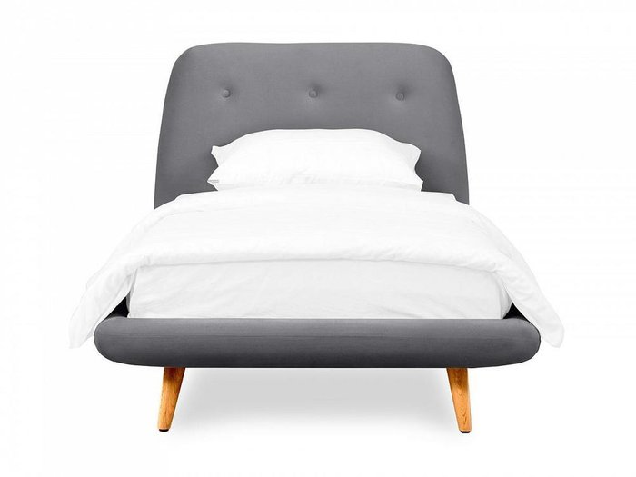 Кровать Loa 90х200 серого цвета - лучшие Кровати для спальни в INMYROOM