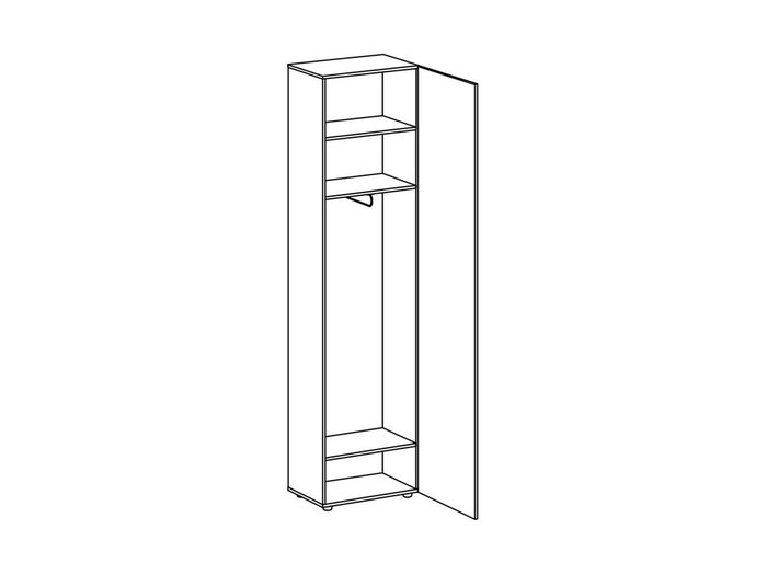 Шкаф Modus с фасадом серого цвета - купить Шкафы распашные по цене 25200.0