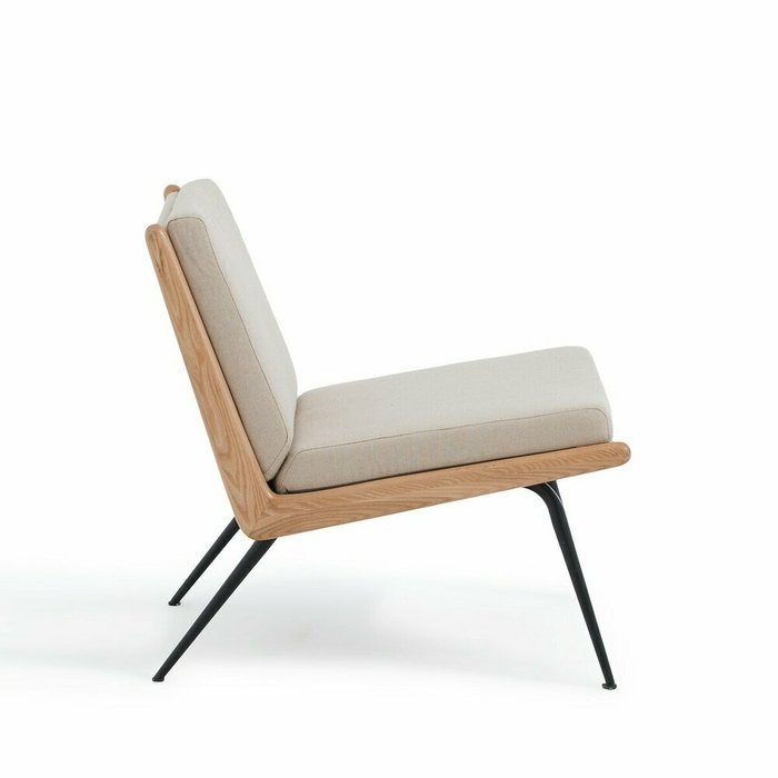 Кресло винтажное Daho бежевого цвета - лучшие Интерьерные кресла в INMYROOM