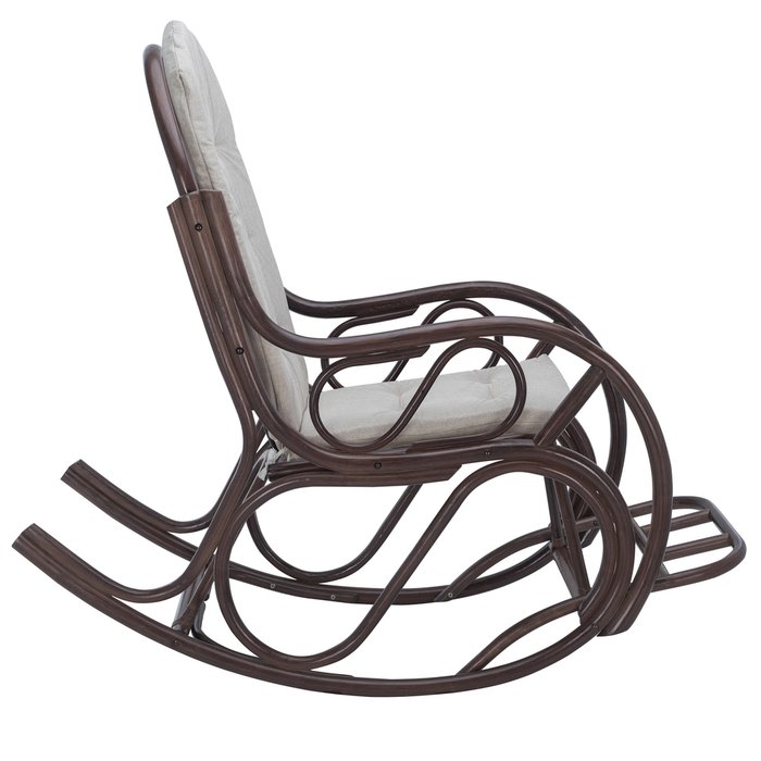 Кресло-качалка Classic из натурального ротанга с подушкой - лучшие Интерьерные кресла в INMYROOM