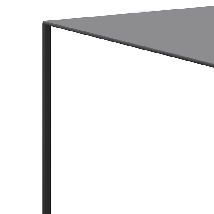 Столик из лакированного металла Romy черного цвета - лучшие Журнальные столики в INMYROOM