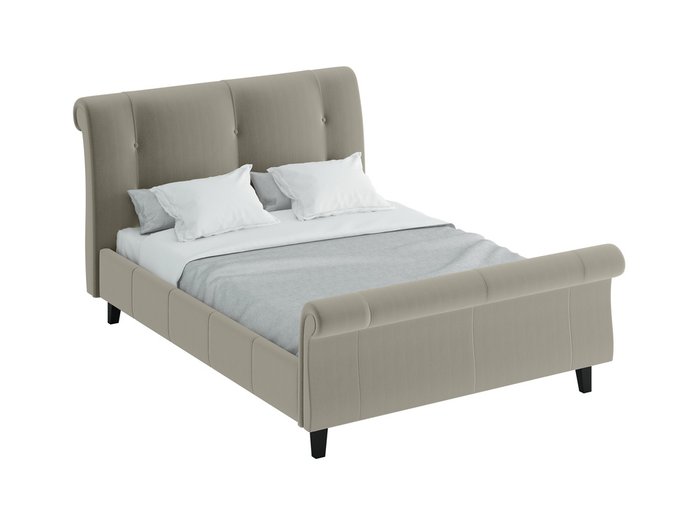 Кровать Lounge серого цвета 160х200
