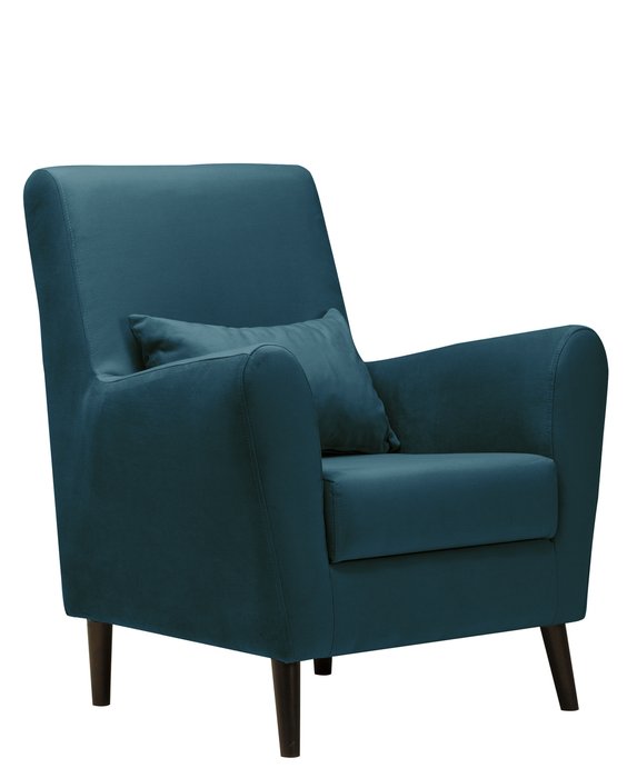 Кресло Либерти сине-зеленого цвета - купить Интерьерные кресла по цене 11680.0