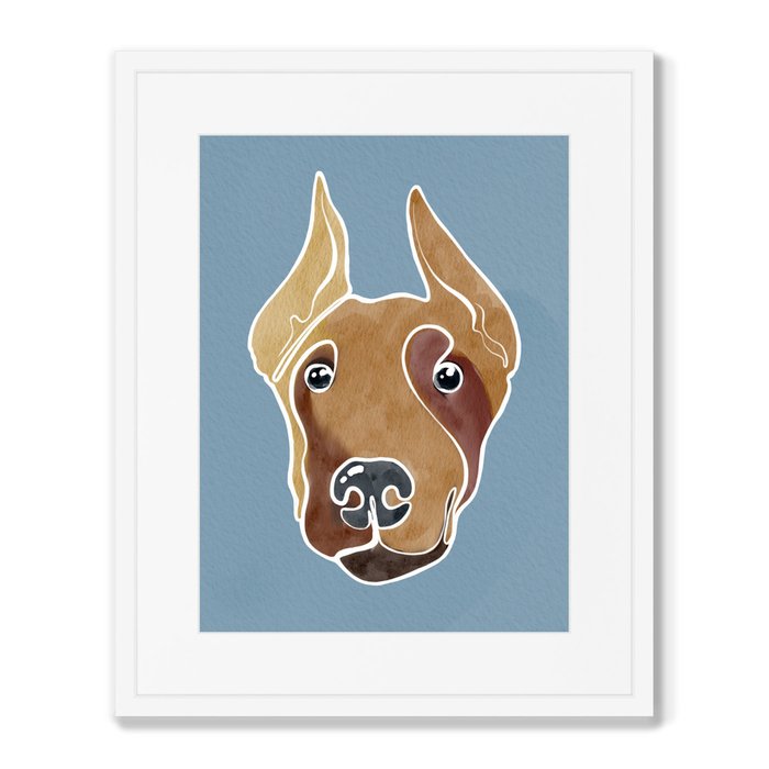 Набор из 4-х репродукций картин в раме Happy dogs, No4 - лучшие Картины в INMYROOM