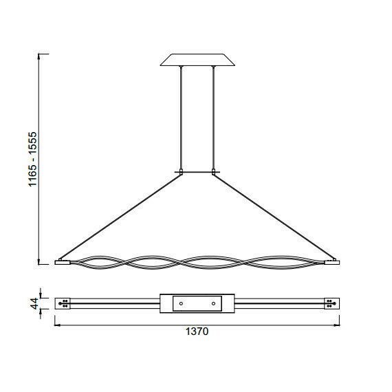 Подвесной светодиодный светильник  MANTRA SAHARA - купить Подвесные люстры по цене 111196.0