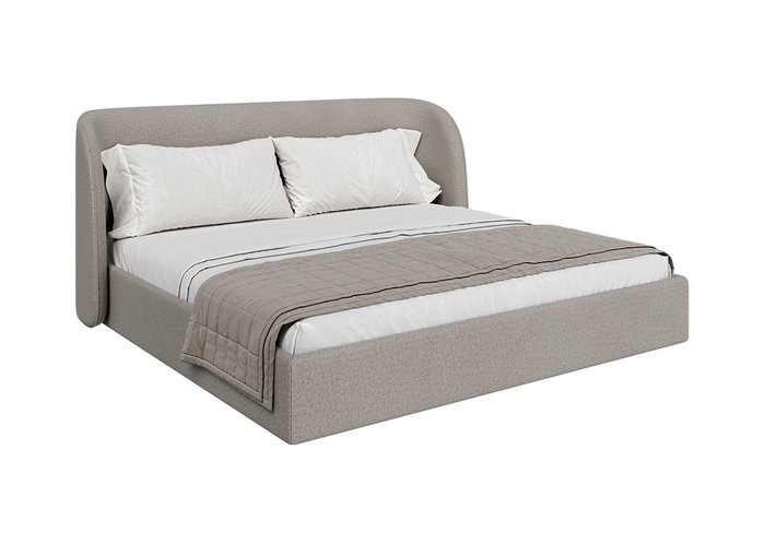 Кровать Classic 200х200 бежевого цвета с подъемным механизмом Кровать Classic 200х200 бежевого цвета с подъемным механизмом