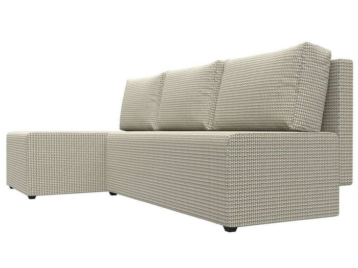 Угловой диван-кровать Поло серо-бежевого цвета левый угол - лучшие Угловые диваны в INMYROOM
