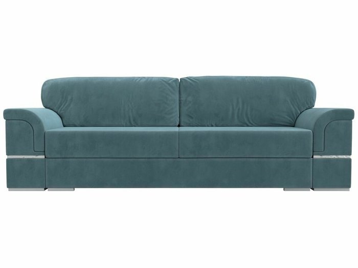 Прямой диван-кровать Порту бирюзового цвета - купить Прямые диваны по цене 60999.0
