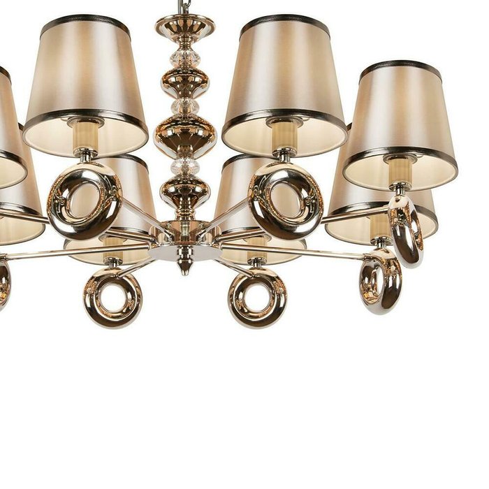 Подвесная люстра iLamp Brooklyn P2401-8 Nickel - лучшие Потолочные светильники в INMYROOM