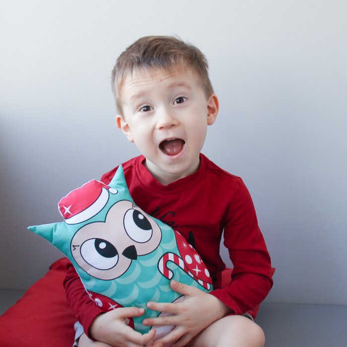 Игрушка-подушка New Year Owl из 100% хлопка - купить Декоративные подушки по цене 390.0