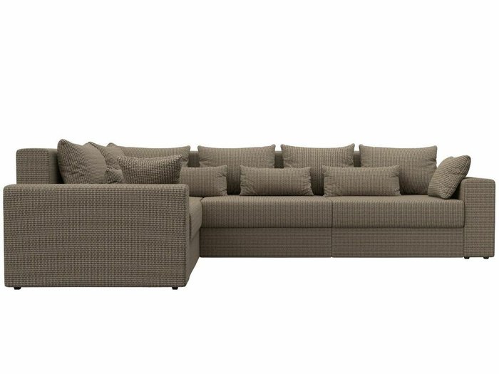 Угловой диван-кровать Майами Long бежево-коричневого цвета левый угол - купить Угловые диваны по цене 85999.0