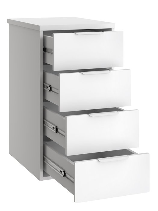 Тумба К-53 цвет белый структурный/меренга - купить Офисные тумбочки по цене 12128