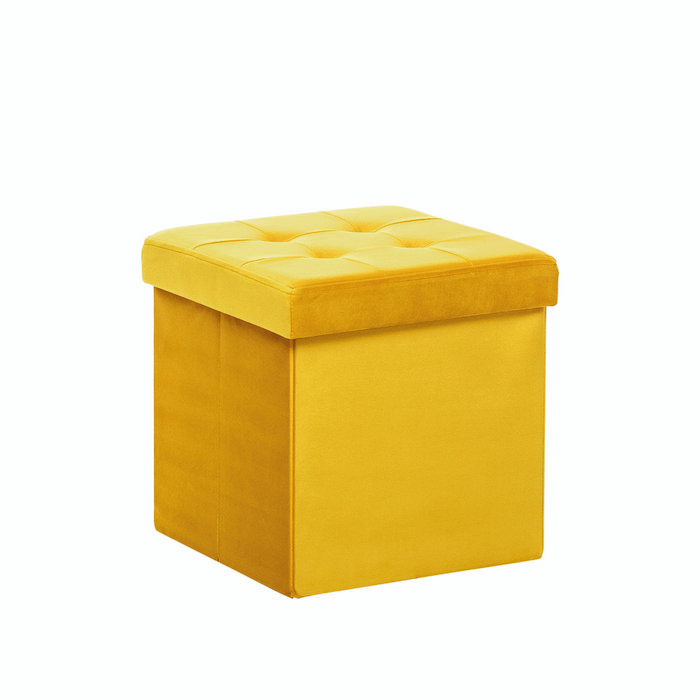 Пуф желтого цвета с крышкой IMR-1641828 - купить Пуфы по цене 2390.0