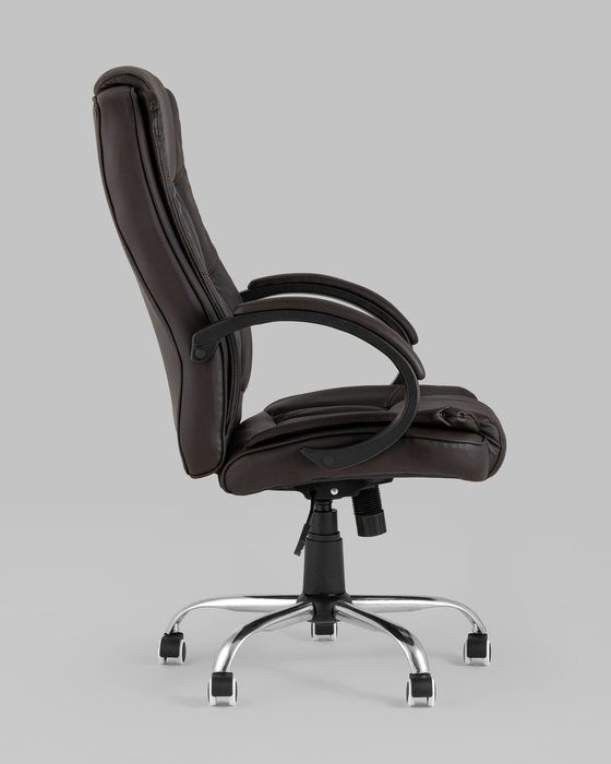 Кресло руководителя Atlant темно-коричневого цвета - лучшие Офисные кресла в INMYROOM