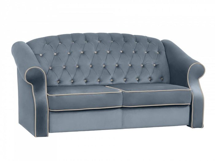 Диван-кровать Boston серо-синего цвета - купить Прямые диваны по цене 110600.0