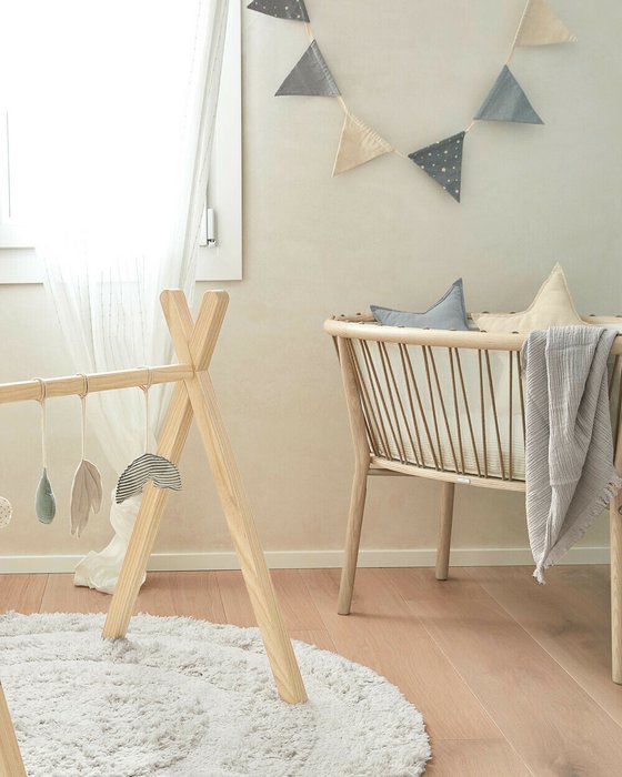 Кровать Leonela 40х75 из ясеня - лучшие Колыбели в INMYROOM Кровать Leonela 40х75 из ясеня - лучшие Колыбели в INMYROOM