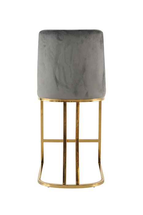 Стул полубарный Пресли золотисто-серого цвета - купить Барные стулья по цене 39300.0