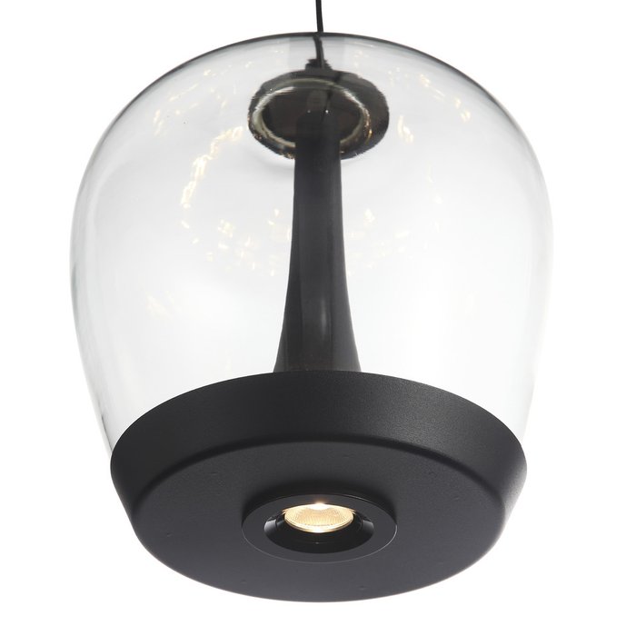 Светильник подвесной ST-Luce Черный/Прозрачный, Черный LED 1*17W 3000K RIPPLE - лучшие Подвесные светильники в INMYROOM