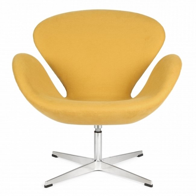 Кресло Swan желтого цвета