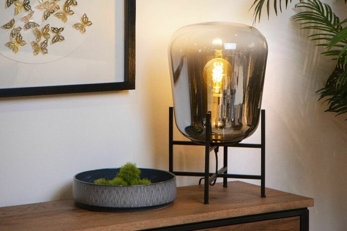 Настольная лампа Glorio 25502/32/65 (стекло, цвет дымчатый) - лучшие Настольные лампы в INMYROOM