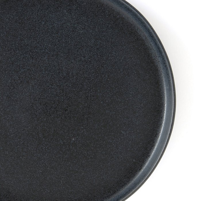Комплект из четырех десертных тарелок Perrot черного цвета - лучшие Тарелки в INMYROOM