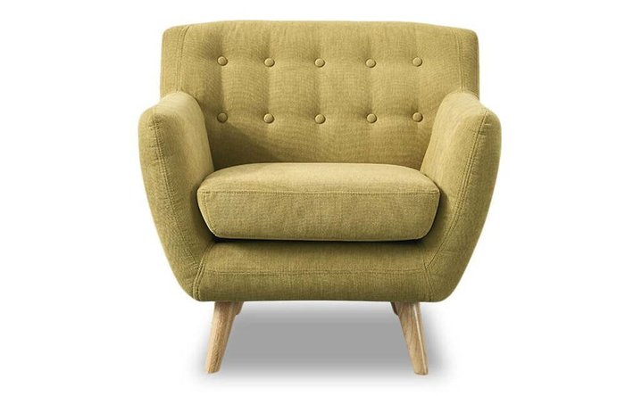 Кресло Copenhagen желто-зеленого цвета - лучшие Интерьерные кресла в INMYROOM