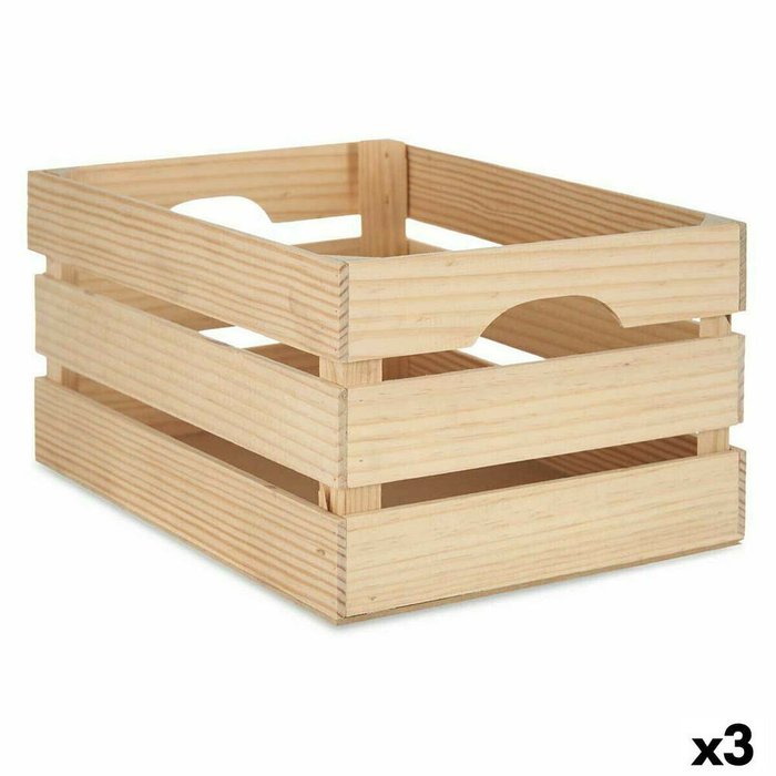 Набор декоративных ящичков древесина сосны 26 x 18,3 x 36 cm (3 штук) Набор декоративных ящичков древесина сосны 26 x 18,3 x 36 cm (3 штук)