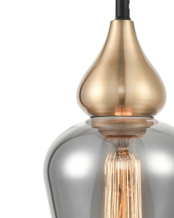 Подвесной светильник Simone дымчатого цвета - лучшие Подвесные светильники в INMYROOM