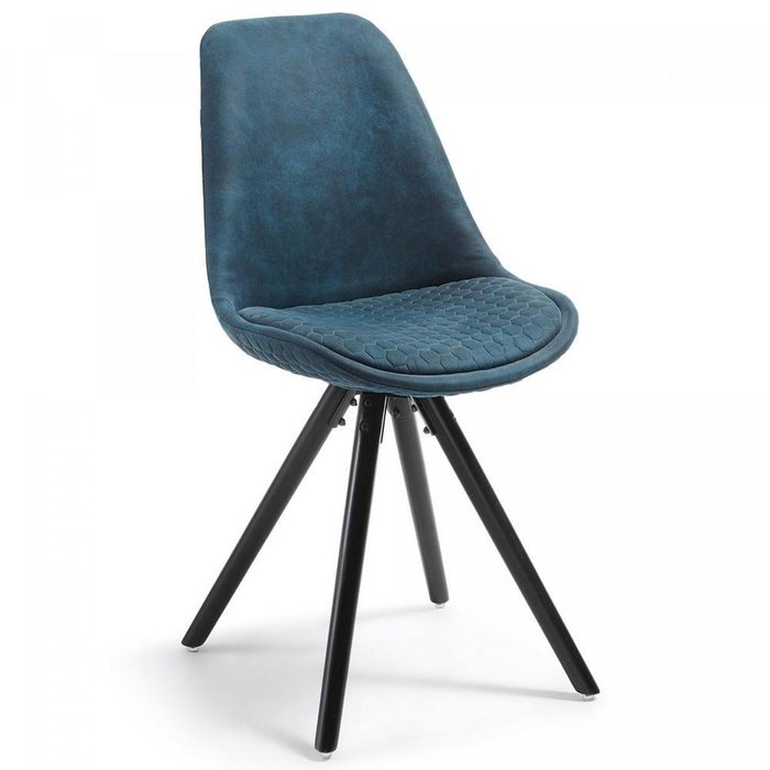 Набор из четырех стульев Lars темно-синего цвета