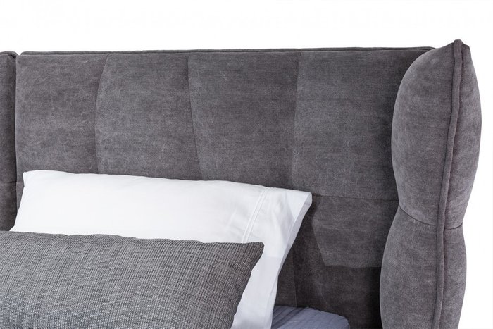 Кровать Venture Flow серого цвета 160х200 - лучшие Кровати для спальни в INMYROOM