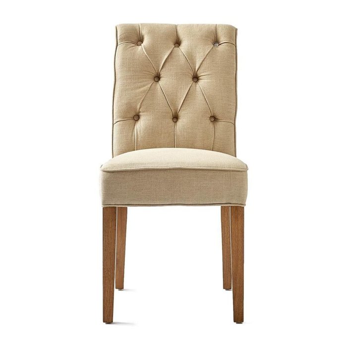Обеденный стул Хемптон бежевого цвета - купить Обеденные стулья по цене 35355.0