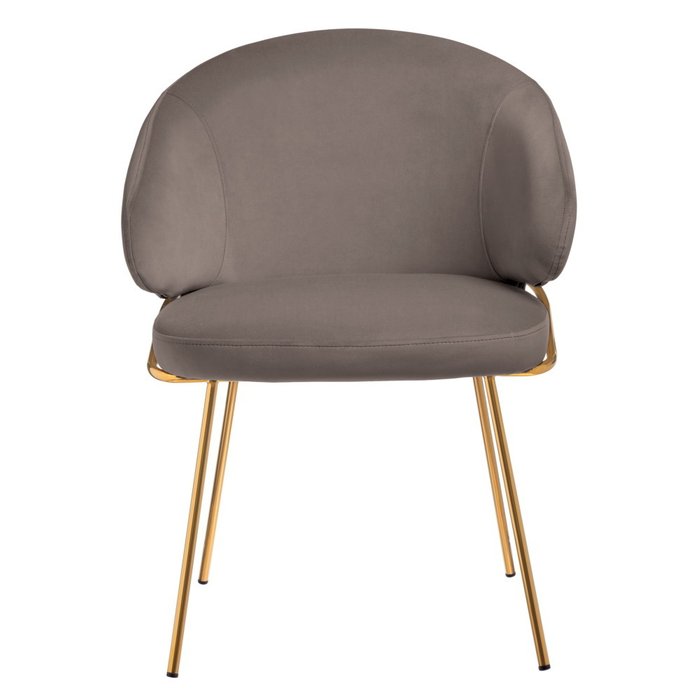 Стул-полукресло Emil серого цвета - лучшие Обеденные стулья в INMYROOM