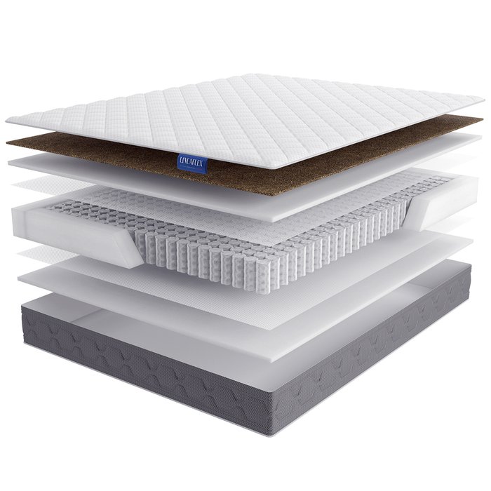 Матрас Sauris 160x200 серо-белого цвета Матрас Sauris 160x200 серо-белого цвета