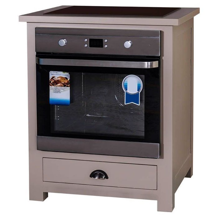Кухонный модуль для плиты бежевого цвета - купить Комоды по цене 75900.0