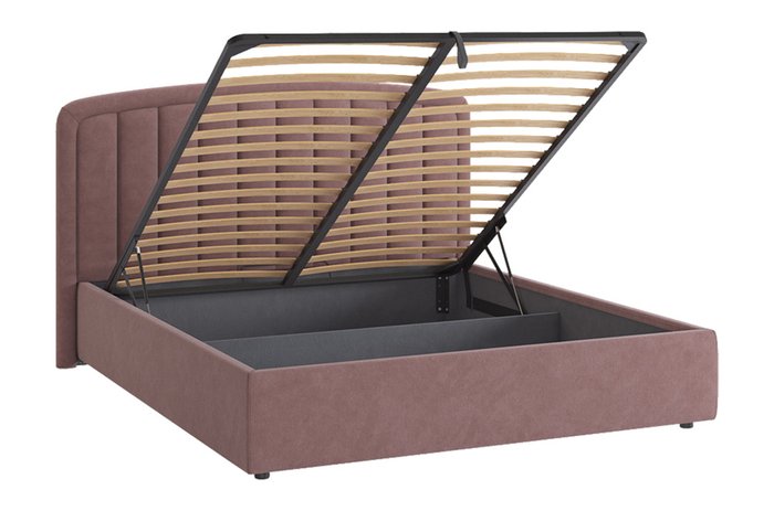Кровать Сиена 2 160х200 пудрового цвета с подъемным механизмом - лучшие Кровати для спальни в INMYROOM