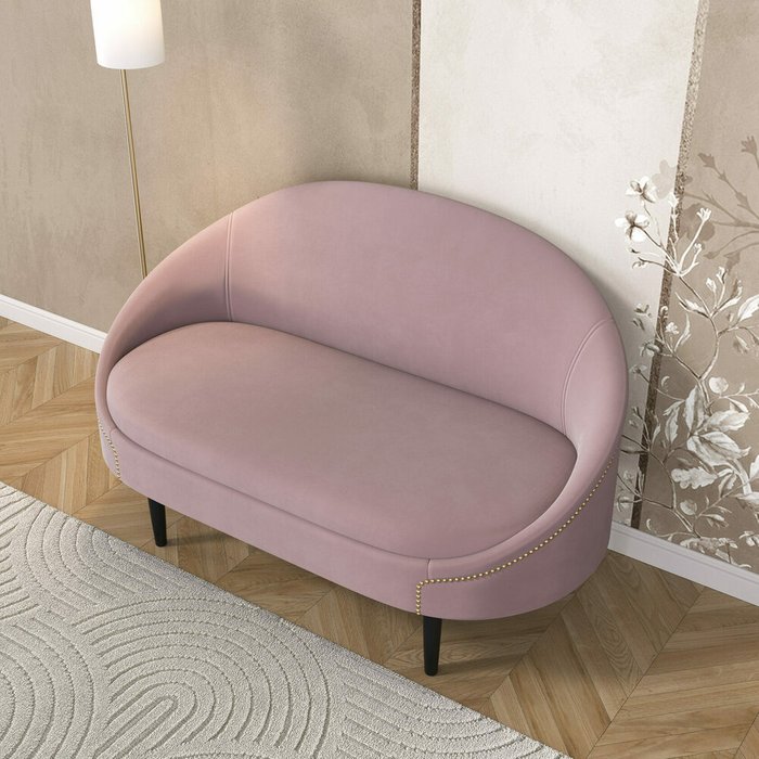 Диван Мадрид пыльно-розового цвета - лучшие Прямые диваны в INMYROOM