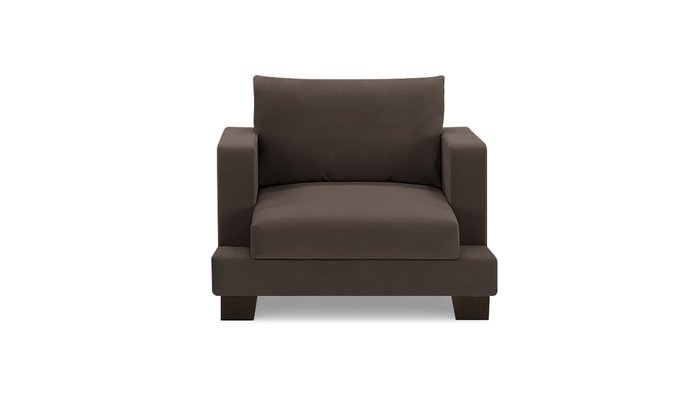 Кресло Дрезден коричневого цвета - купить Интерьерные кресла по цене 27500.0