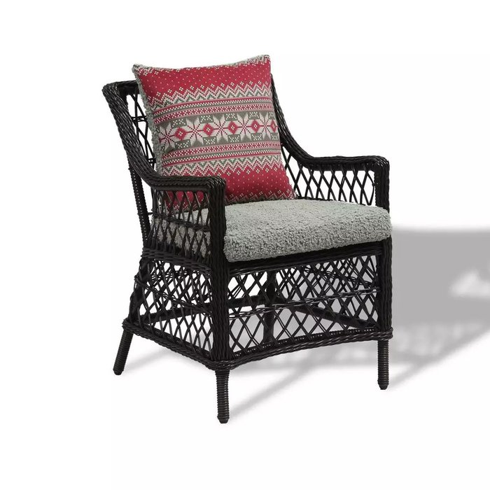 Комплект мебели Гайс Новогодний из ротанга коричнево-серого цвета - купить Комплекты для сада и дачи по цене 188900 Комплект мебели Гайс Новогодний из ротанга коричнево-серого цвета - купить Комплекты для сада и дачи по цене 188900