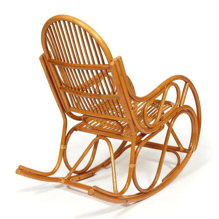 Кресло-качалка Vienna Cognac коричневого цвета  - купить Садовые кресла по цене 22280.0