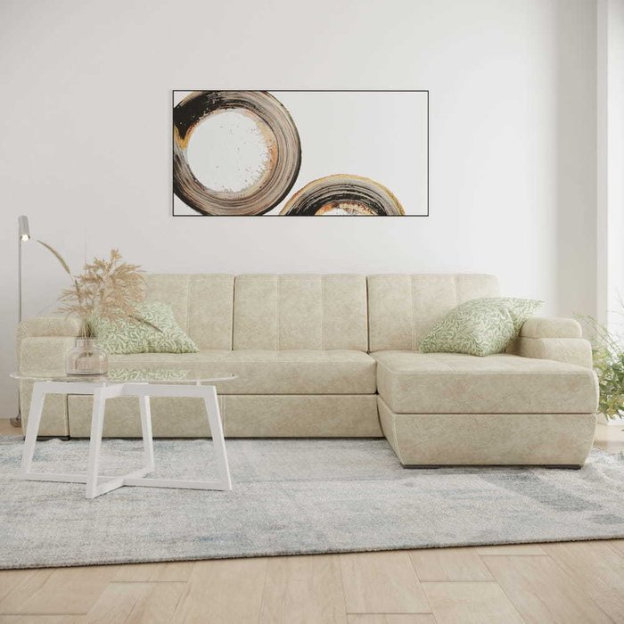 Угловой диван-кровать Бруно бежевого цвета - купить Угловые диваны по цене 322227.0