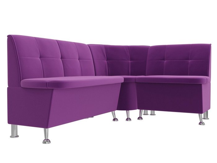 Угловой диван Феникс фиолетового цвета правый угол - лучшие Угловые диваны в INMYROOM