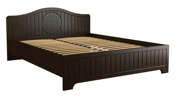 Кровать Монблан 180х200 темно-коричневого цвета