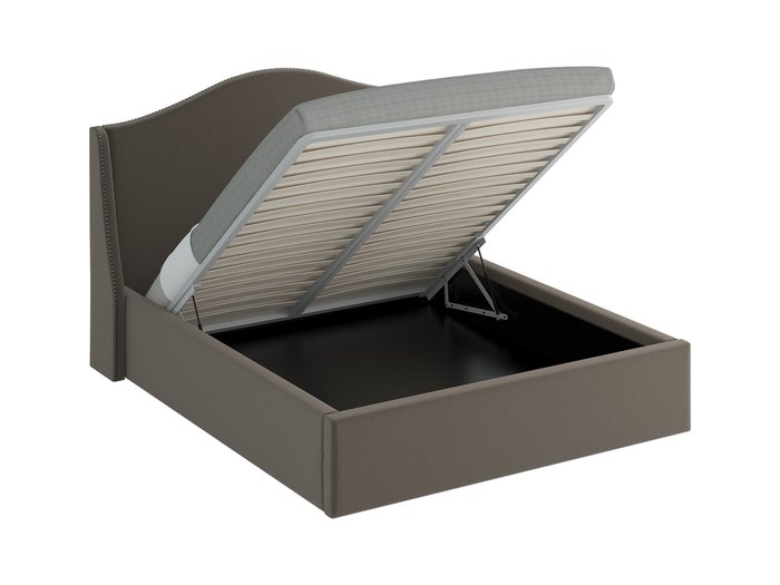 Кровать Soul Lift серо-коричневого цвета 180х200 - купить Кровати для спальни по цене 63990.0