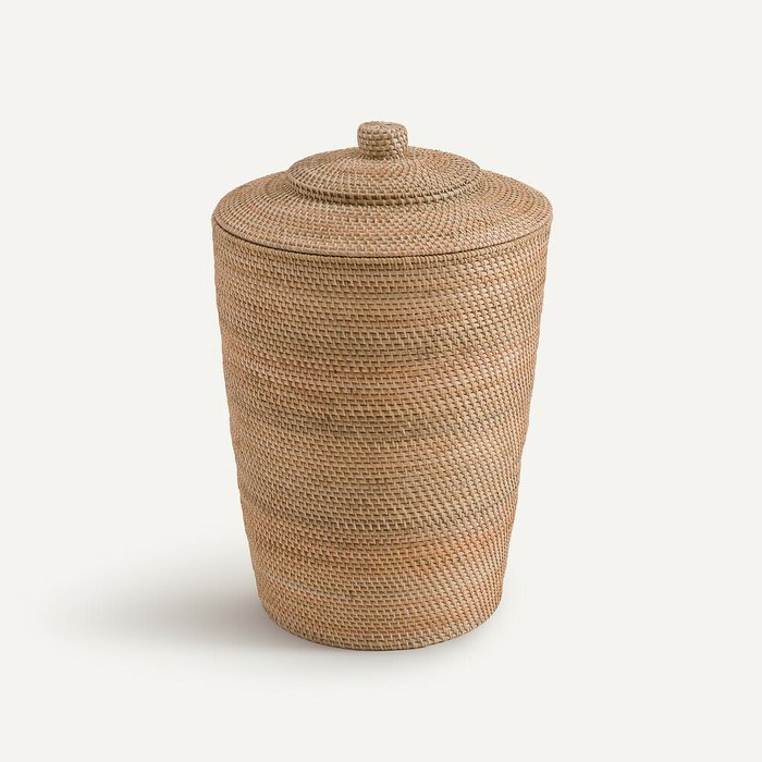 Плетеная корзина для белья Kalati бежевого цвета