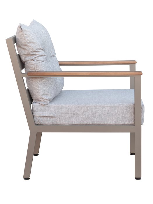 Кресло Santorini серого цвета - лучшие Садовые кресла в INMYROOM