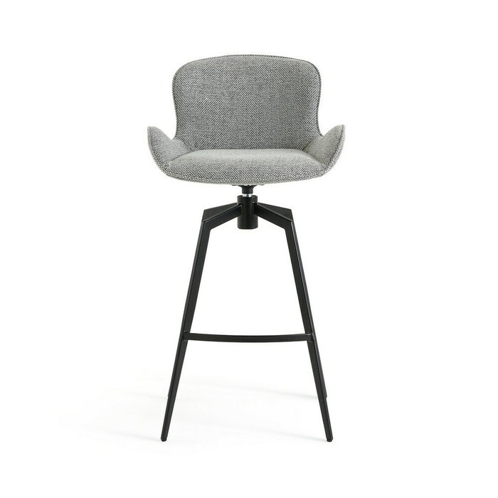 Барное кресло Asyar вращающееся серого цвета - купить Барные стулья по цене 30982.0