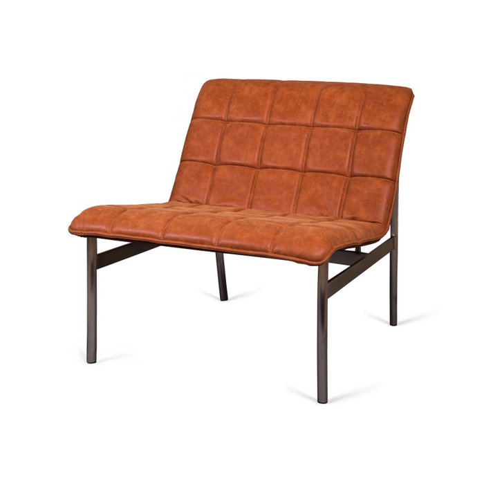 Кресло Glossy оранжево-карамельном цвета