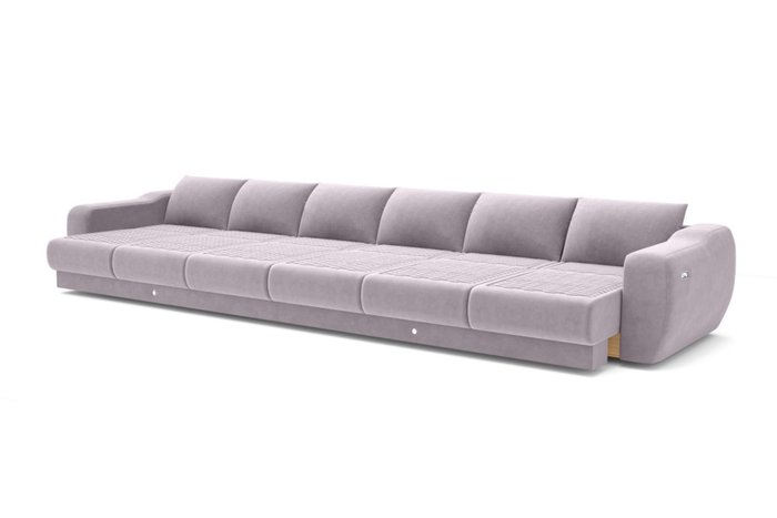 Модульный диван-кровать серо-лилового цвета - купить Прямые диваны по цене 418000.0